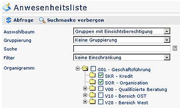 anwesenheitsliste organigramm